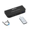 gofanco 2 Port 4K 60HZ DisplayPort KVM Switch with USB 3.0  DisplayPort 1.4, 4K @60Hz 4:4:4, HDR, HDCP 2.2/1.4, USB Keyboard/Mouse, USB 3.0 Hub, MIC in, Stereo Out, IR Remote, Hotkeys (KVMDP-2P) view 1