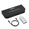 gofanco 2 Port HDMI KVM Switch with USB 3.0  4K @60Hz 4:4:4, 18Gbps, HDR, 3D, HDCP 2.2/1.4, USB Keyboard/Mouse, USB 3.0 Hub, MIC in, Stereo Out, IR Remote, Hotkeys (KVMHD2-2P) view 1