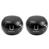Fashionit U Speakers Mini Bluetooth Computer Speaker 2-Pack Bundle with Matching Speaker, Built-in Mic & Selfie Remote Control, for Workspace, Desktop, Laptop, Mobile, Tablet, PC - Black Marble view 1