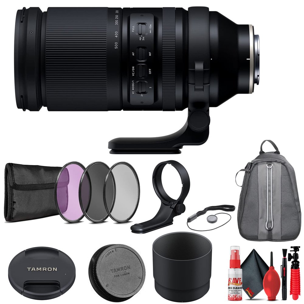 Tamron 150-500mm f/5-6.7 Di III VXD Lens for Sony E-Mount (AFA057S-700) + Accessories