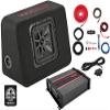 KICKER Subwoofer and Amp Package of 3 Items - 10" L7R Vented 1000 Watt Single Sub Enclosure, DS18 Class D Monoblock Amplifier, and Complete 4AWG Wiring Kit view 1