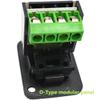 SHANFEILU RJ11 6P4C D-Type Panel Mount Ethernet Extender CAT3 Terminal Solderless Adapter D-Type Keystone Telephone Jack Connector with Screw Black view 3