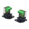 SHANFEILU RJ11 6P4C D-Type Panel Mount Ethernet Extender CAT3 Terminal Solderless Adapter D-Type Keystone Telephone Jack Connector with Screw Black view 4