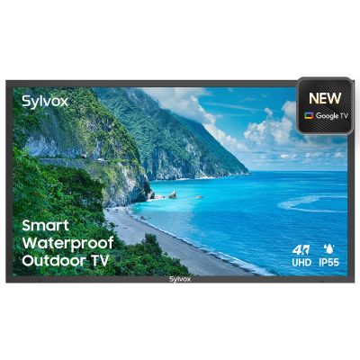 SYLVOX 43" Outdoor TV, Waterproof 4K Ultra HD HDR Smart TV with Bluetooth WiFi Function for Partial Sunshine Areas