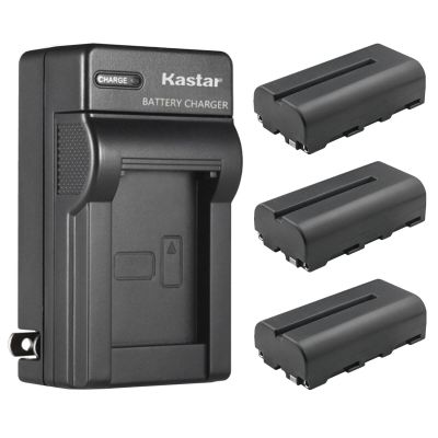 Kastar 3-Pack NP-F550 / NP-F570 Battery and AC Wall Charger Replacement for AndyCine C7 7" Full HD HDMI Ultra-Bright, C7S 7" 3G-SDI/HDMI Ultra-Bright Monitor, T7 7" IPS Full HD Camera Field Monitor