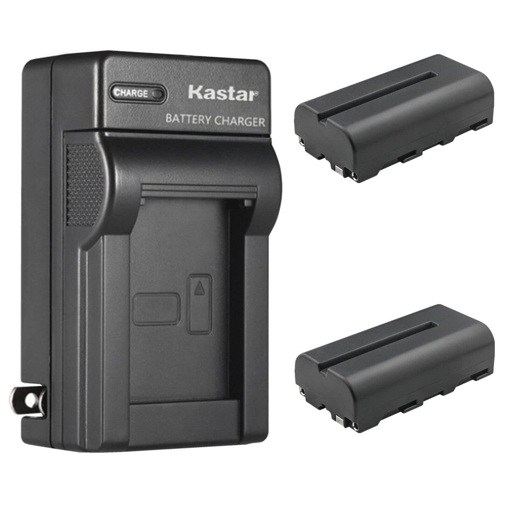 Kastar 2-Pack NP-F550 / NP-F570 Battery and AC Wall Charger Replacement for Genaray LED-7100T 312 LED Variable-Color, Ultra-Thin Bicolor 288 SMD, Savage Luminous Pro On-Camera Bi-Color LED Video Light