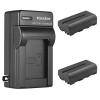 Kastar 2-Pack NP-F550 / NP-F570 Battery and AC Wall Charger Replacement for Genaray LED-7100T 312 LED Variable-Color, Ultra-Thin Bicolor 288 SMD, Savage Luminous Pro On-Camera Bi-Color LED Video Light view 1
