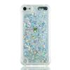 LEMAXELERS Compatible iPod Touch 7 Case - Bling Glitter Liquid, Floating Quicksand Shockproof Protective Sparkle Silicone Soft TPU Case for iPod Touch 5 / Touch 6 - YBL Love Silver view 2