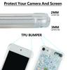 LEMAXELERS Compatible iPod Touch 7 Case - Bling Glitter Liquid, Floating Quicksand Shockproof Protective Sparkle Silicone Soft TPU Case for iPod Touch 5 / Touch 6 - YBL Love Silver view 3