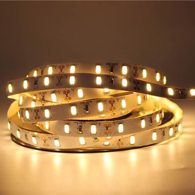 Vrabocry LED Strip Light Warm White 3000-3500K, 16.4ft/5M 300 LEDs 12V NO-Waterproof SMD 5630 Flexible LED Tape Light for Bedroom Kitchen Cabinet Lighting Decoration