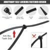 200 Pieces Large Cable Ties 24 Inch Heavy Duty Nylon Zip Ties with 175 Pounds Tensile Strength Self Locking UV Resistant for Indoor and Outdoor Use(Black) view 3