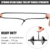 200 Pieces Large Cable Ties 24 Inch Heavy Duty Nylon Zip Ties with 175 Pounds Tensile Strength Self Locking UV Resistant for Indoor and Outdoor Use(Black) view 4