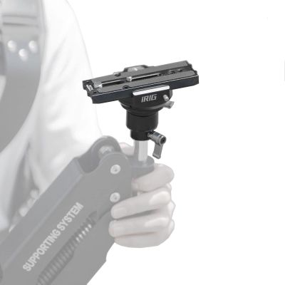 DF DIGITALFOTO IRIG Thanos Stabilizing Arm Adapter,Steadycam Gimbal Vest Rotatable Ball Head with Quick Release Plate Compatible with DJI Ronin 4D/RS2/RSC2,Crane 3S etc Connect 12/13/16mm Tube Vest
