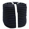 YUZENET Braided Polyester Arborist Rope (3/8 inch X 50 feet) High Strength Bull Rope for Tree Work Truck Securing Camping Swing, Black view 2