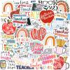 200 Pcs Teacher Stickers for Water Bottle Vinyl Waterproof Teacher Appreciation Gifts in Bulk Teachers' Day Stickers for School Laptop Scrapbooking view 1