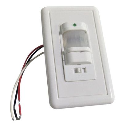 110V Automatic Body Sensor IR Infrared Sensors Switch Motion Detector Wall Mount Outdoor Light (White)