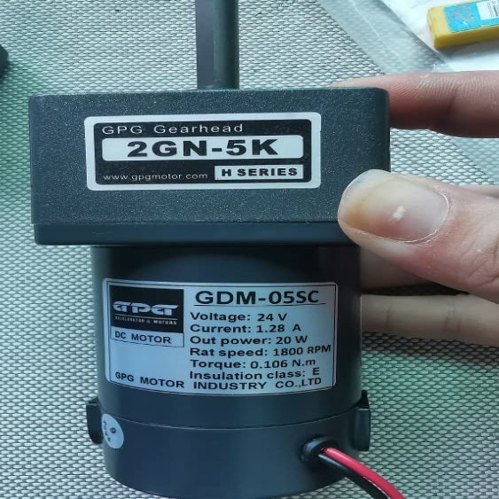 20w 24v 2gn 5k Gpg Dc Motor