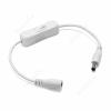 1/50pcs Light Switch ON/OFF 12V DC Female Male Power Cable 24V 5.5mm 2.1mm Jack For LED Strip Bulbs Lamp CCTV Camera - (Color: White 22AWG/ Size: 10pcs) view 1