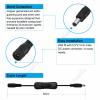 1/50pcs Light Switch ON/OFF 12V DC Female Male Power Cable 24V 5.5mm 2.1mm Jack For LED Strip Bulbs Lamp CCTV Camera - (Color: White 22AWG/ Size: 10pcs) view 3