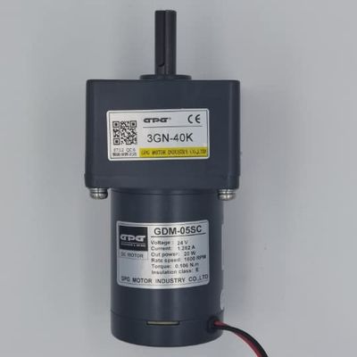 GPG 3GN-40K 24v 1.282A 20W 1800RPM 0.103N.M Dc Motor