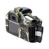 Camera Case Bag Soft Silicone Camouflage Green Shockproof Armor Skin Body Cover Protector for Canon EOS 7D Camera view 2