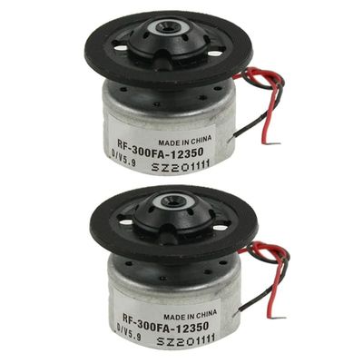 2X RF-300FA-12350 DC 5.9V Spindle Motor For DVD CD Player Silver+Black
