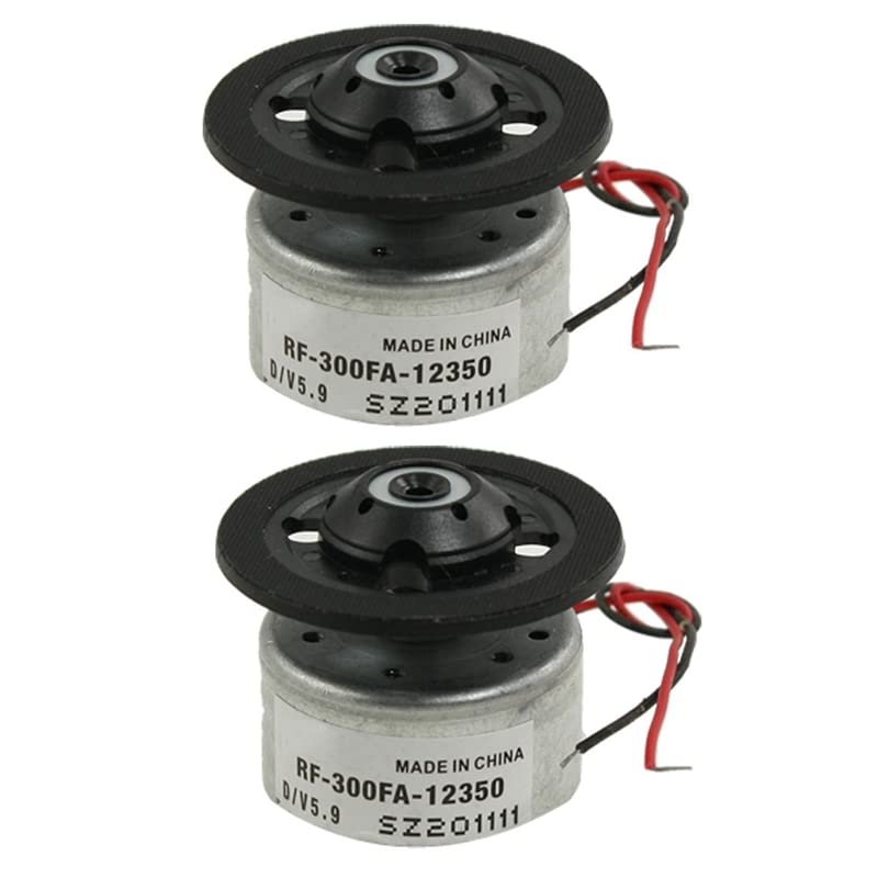 2X RF-300FA-12350 DC 5.9V Spindle Motor For DVD CD Player Silver+Black