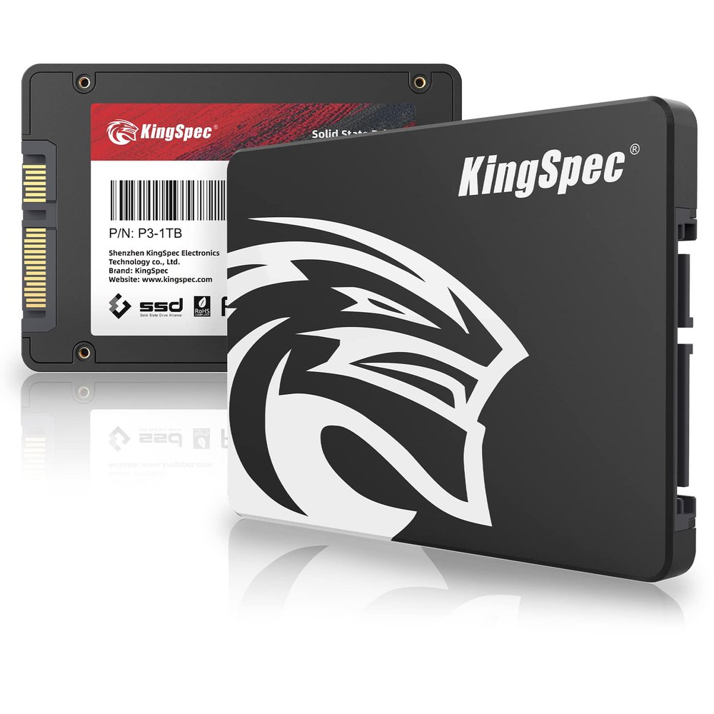 KingSpec 1TB 2.5" SATA SSD, SATA III 6Gb/s Internal Solid State Drive - 3D NAND Flash TLC, Compatible with Desktop/Laptop/All-in-one