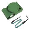 Camera Case & Camera Strap Neck Shoulder Strap Set Soft Silicone Green Shockproof Armor Skin Body Cover Protector for Sony Cyber-shot DSC-RX100 VII camera view 1