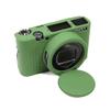 Camera Case & Camera Strap Neck Shoulder Strap Set Soft Silicone Green Shockproof Armor Skin Body Cover Protector for Sony Cyber-shot DSC-RX100 VII camera view 2