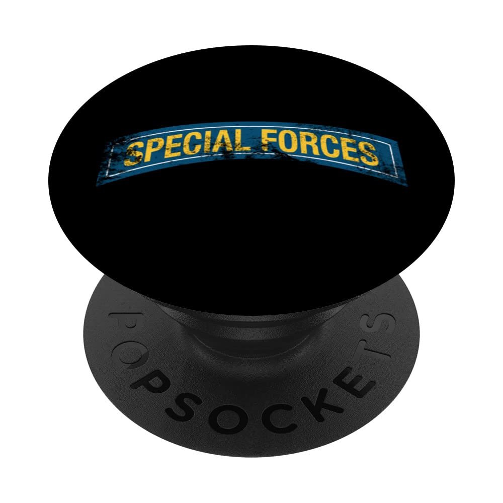 US Army Special Forces Green Beret Long Tab Distressed Look PopSockets Swappable PopGrip