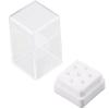 Nail Drill Bits Holder, 7-Hole Acrylic Storage Organizer with Clear Cover view 2