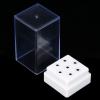 Nail Drill Bits Holder, 7-Hole Acrylic Storage Organizer with Clear Cover view 3