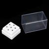 Nail Drill Bits Holder, 7-Hole Acrylic Storage Organizer with Clear Cover view 4