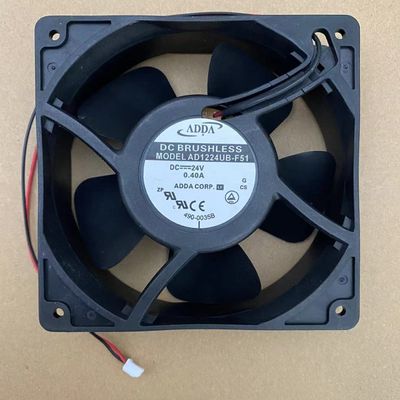 for AD1224UB-F51 Fan 24V 0.4A 12CM 2-Wire Cooling Fan