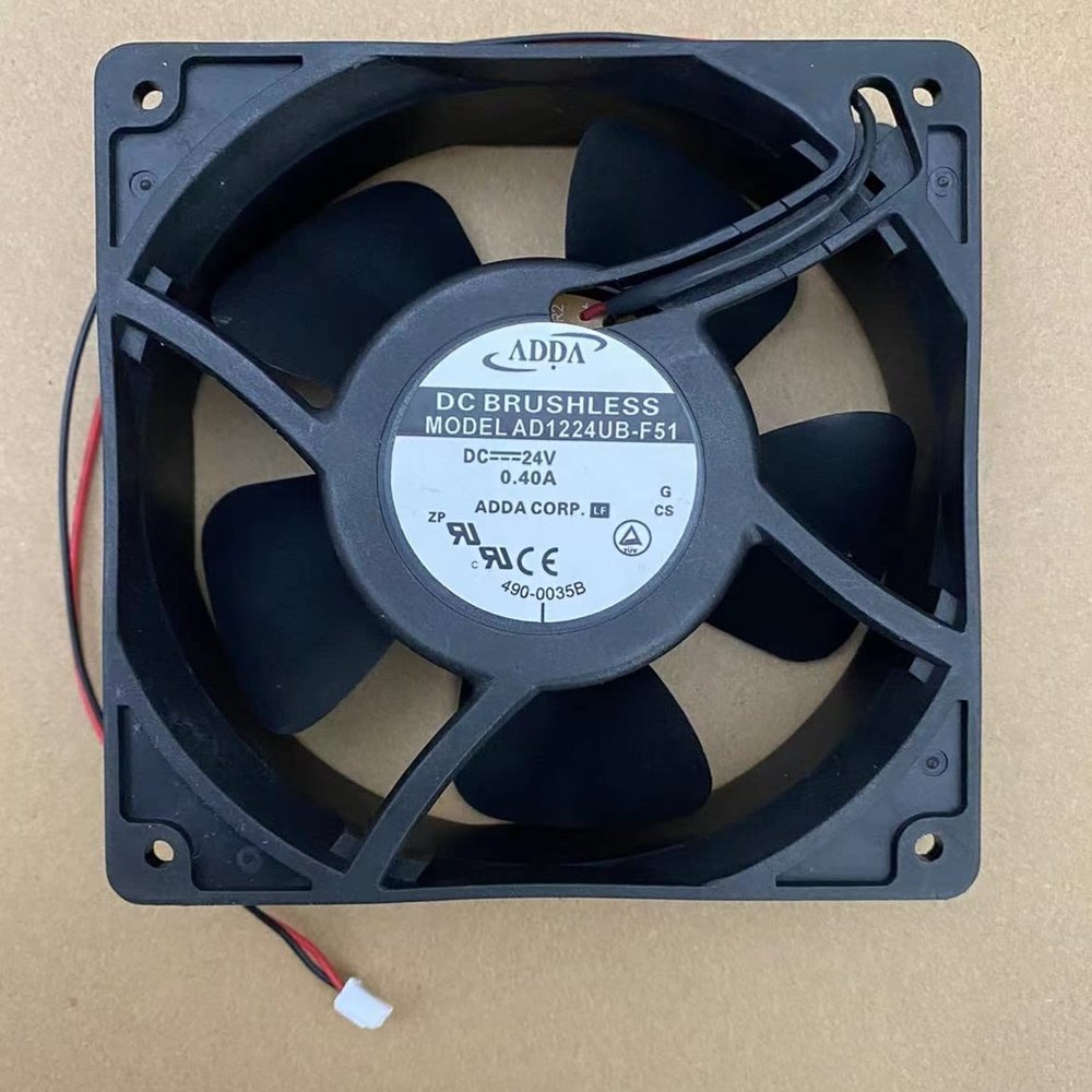 for AD1224UB-F51 Fan 24V 0.4A 12CM 2-Wire Cooling Fan