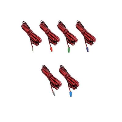 6X Pcs Speaker Sound Red Black Wires Cords Cables Compatible with Samsung Home Cinema