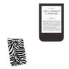 BoxWave Case Compatible with Pocketbook Touch HD 2 - Zebra Plush SlipSuit, Animal Print Padded Soft Sleeve view 1