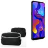 BoxWave Case Compatible with Casper VIA E3 - SoftSuit with Pocket, Soft Pouch Neoprene Cover Sleeve Zipper Pocket - Jet Black with Grey Trim view 1