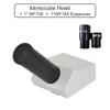 Microscope Kit WF10X WF16X Large Field Eyepiece Microscope Microscope Lens Adapters (Color : Monocular Head) view 2