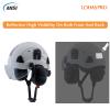 LOHASPRO Hard Hat Safety Helmet with Visor and Ear Muffs,Arborist Forestry Helmet Garden Tree Cutting Logging Wood Chopping Chainsaw Work Construction Hardhat(L91 White+Clear Visor+Earmuff) view 3