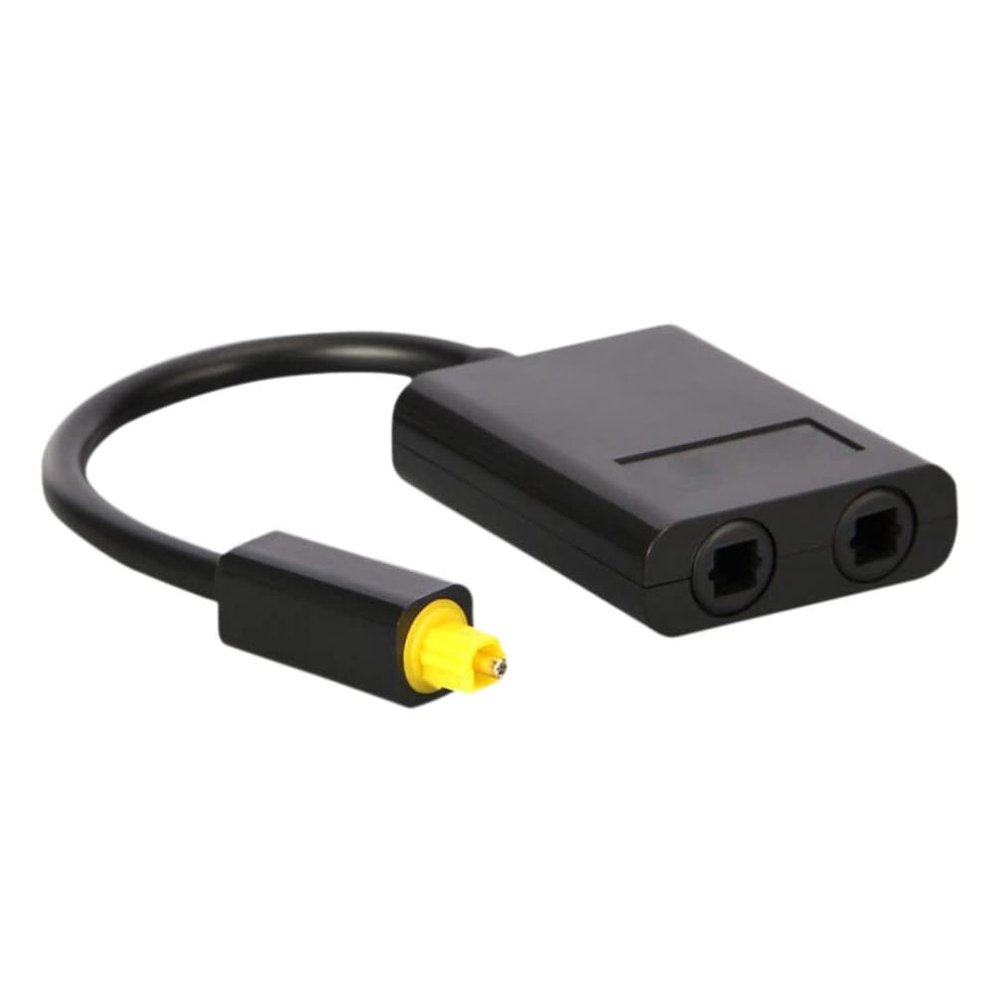 EXCEART Audio Cord Digital Optical Cable Adapters Digital Optical Audio Splitter Digital Audio Splitter 1x2 Audio Splitter Television Adapter Cable
