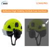 LOHASPRO Hard Hat Safety Helmet Arborist Forestry Helmet Garden Tree Cutting Logging Wood Chopping Chainsaw Work Construction Hardhat(L91 Lime Clear+Earmuff) view 3
