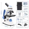 Microscope Accessories Kit 40X-2000X Monocular Microscope, with Adjustable Top/Bottom Lights LED Illumination Microscope Slides (Color : Set 2) view 3