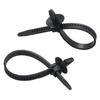30 Pcs Car Wire Tie Straps Plastic Self-locking Cable Ties Auto Nylon Black Adjustable Cable Straps Releasable Fixed Latch Ties Vehicle Cable Management Straps Universal(Length:5-1/2" Width:5/16") view 2