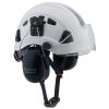 LOHASPRO Arborist Forestry Helmet Safety Hard Hat with Visor and Ear Muffs for Tree Service Logging Cutting Wood Chainsaw Helmet Garden Work Trimming Mowing(P91 White+Clear Visor+Earmuff) view 1