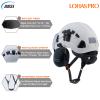 LOHASPRO Arborist Forestry Helmet Safety Hard Hat with Visor and Ear Muffs for Tree Service Logging Cutting Wood Chainsaw Helmet Garden Work Trimming Mowing(P91 White+Clear Visor+Earmuff) view 3