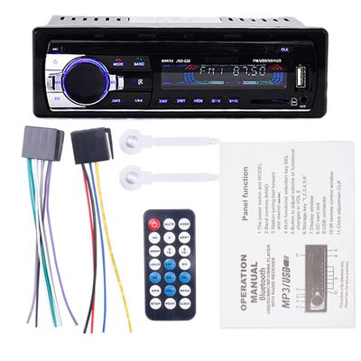 1 Din Car Radio 24V Audio FM MP3 Player USB/SD/AUX Hands Free Calling With Wireless Remote Control
