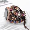 CHARMINGO Boho Wrap Bracelet Compatible with Beaded Apple Watch Band for Women 38mm/40mm/41mm, Handmade Jasper Stone Beads Apple Watch Strap for Iwatch Band Ultra Series 8/7/6/5/4/3/2/1 SE view 2