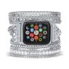 Boho Watch Band Compatible with Apple Watch Band Bracelet for Women Men 44mm 42mm 45mm 49mm - Handmade Crystal Beaded Wrap Apple Watch Strap for Iwatch Band Series 9 8 7 6 SE Ultra 2 5 4 3 2 1 Silver view 1